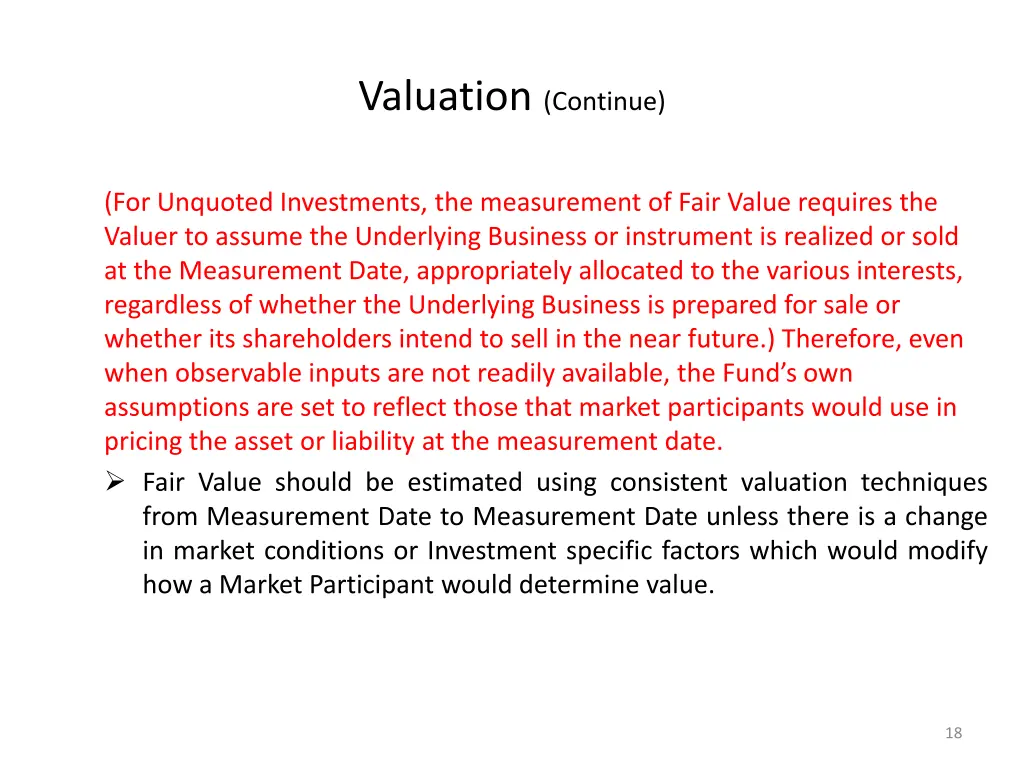 valuation continue 1