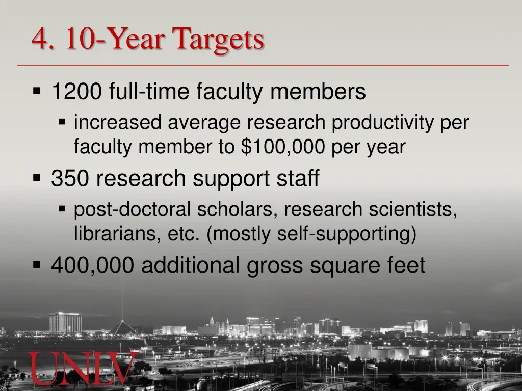 4 10 year targets
