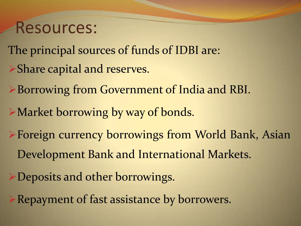 resources