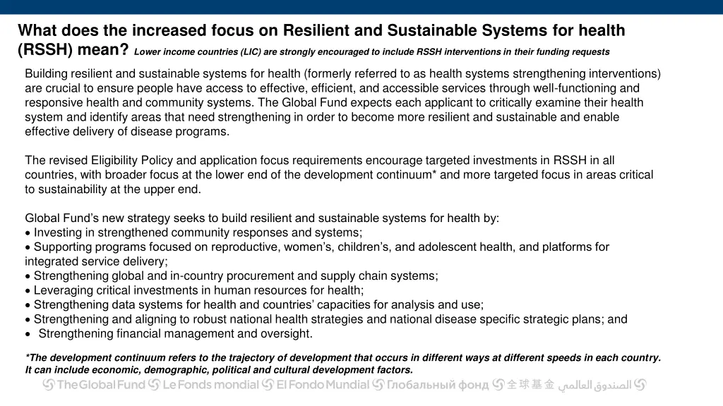 what does the increased focus on resilient