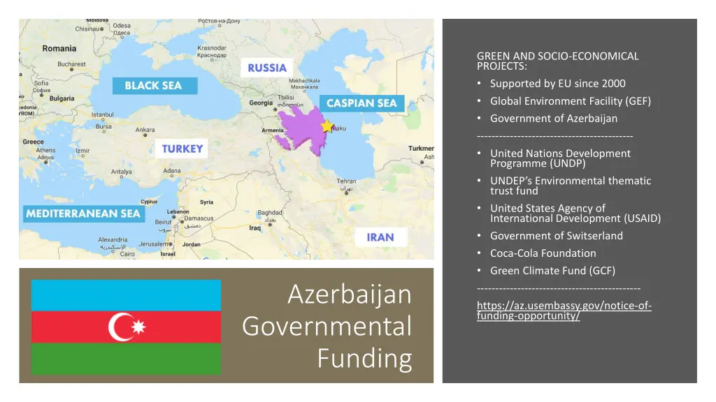 green and socio economical projects supported