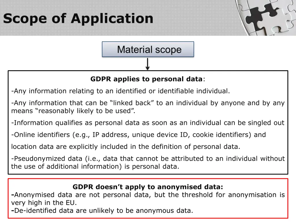 scope of application 1