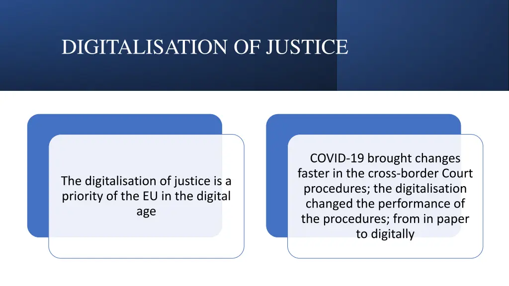 digitalisation of justice