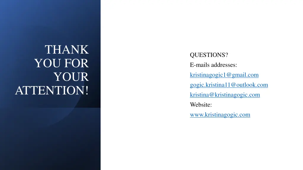 thank you for your attention