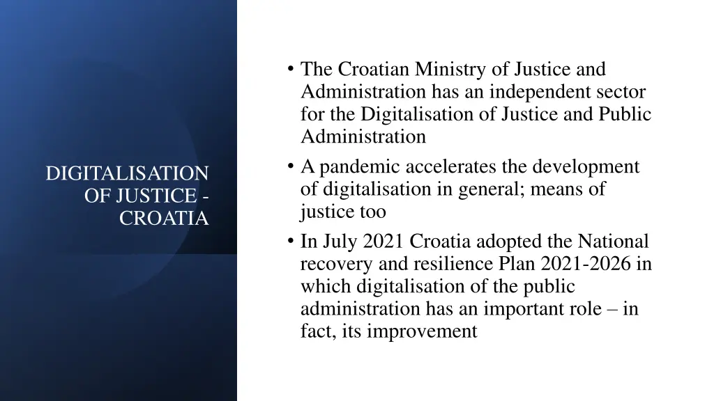 the croatian ministry of justice
