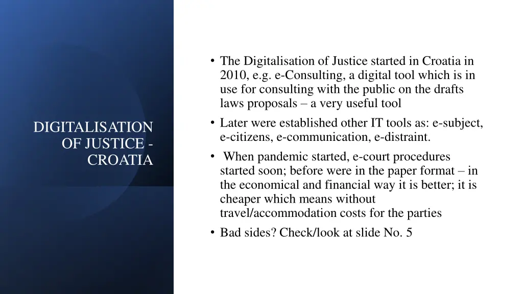 the digitalisation of justice started in croatia