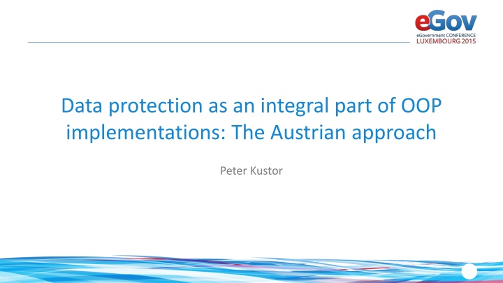 data protection as an integral part