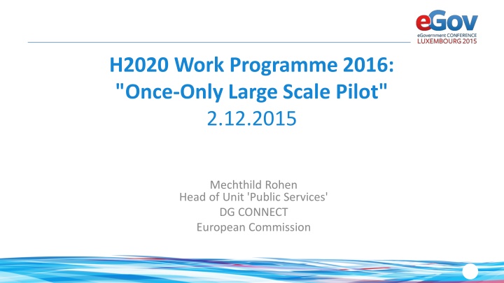 h2020 work programme 2016 once only large scale