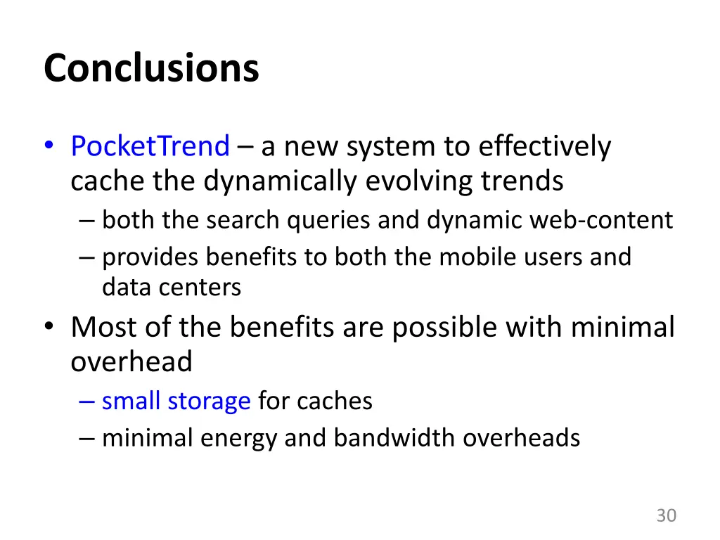 conclusions
