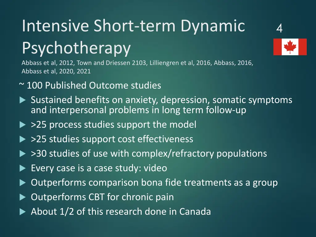 intensive short term dynamic psychotherapy abbass