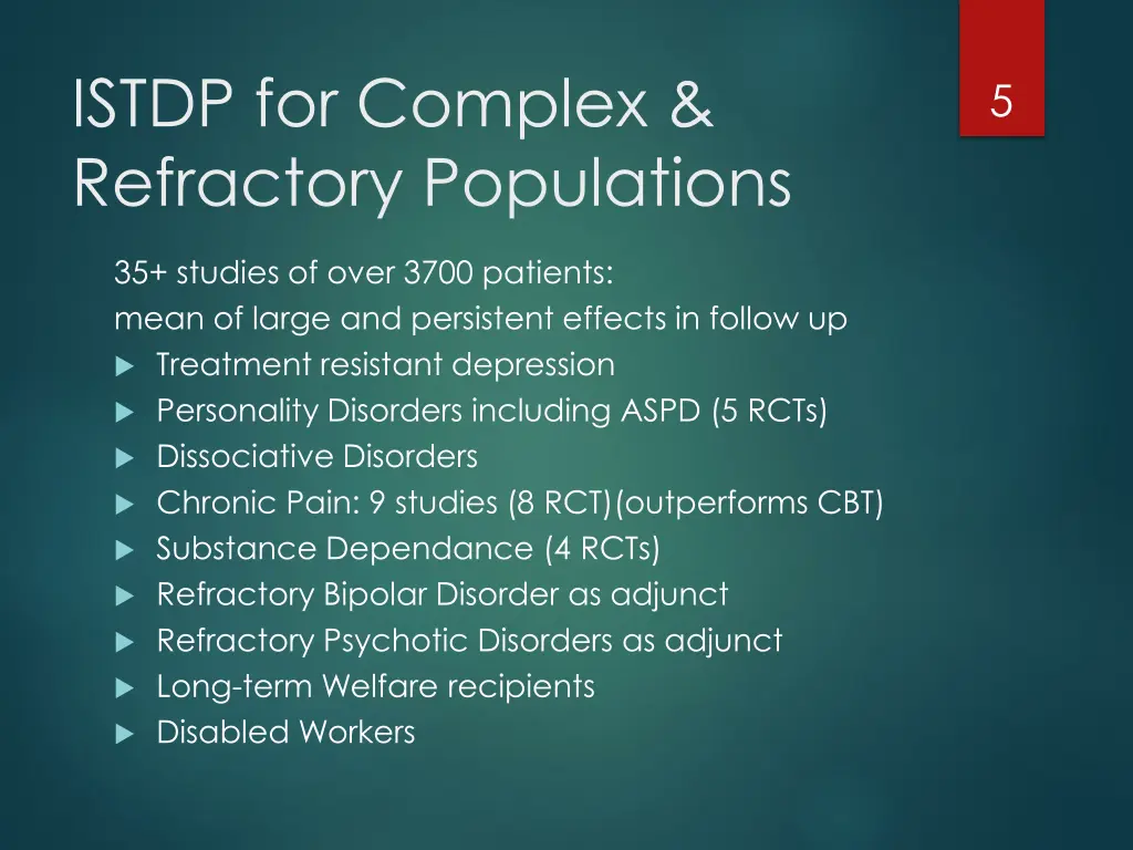 istdp for complex refractory populations