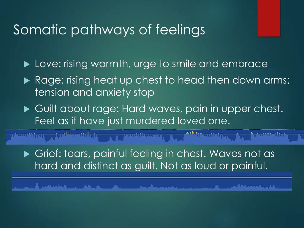 somatic pathways of feelings
