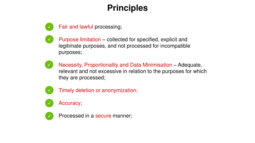 principles