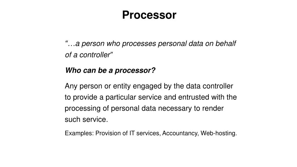 processor