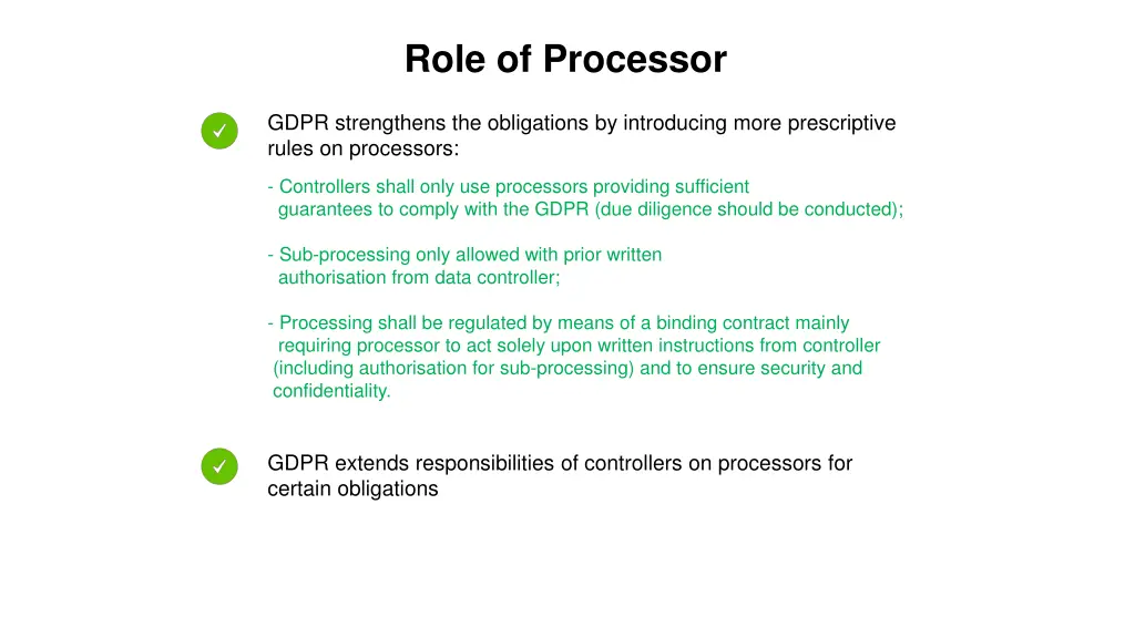 role of processor