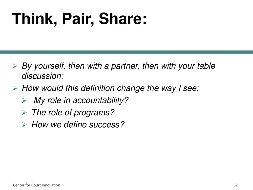 think pair share