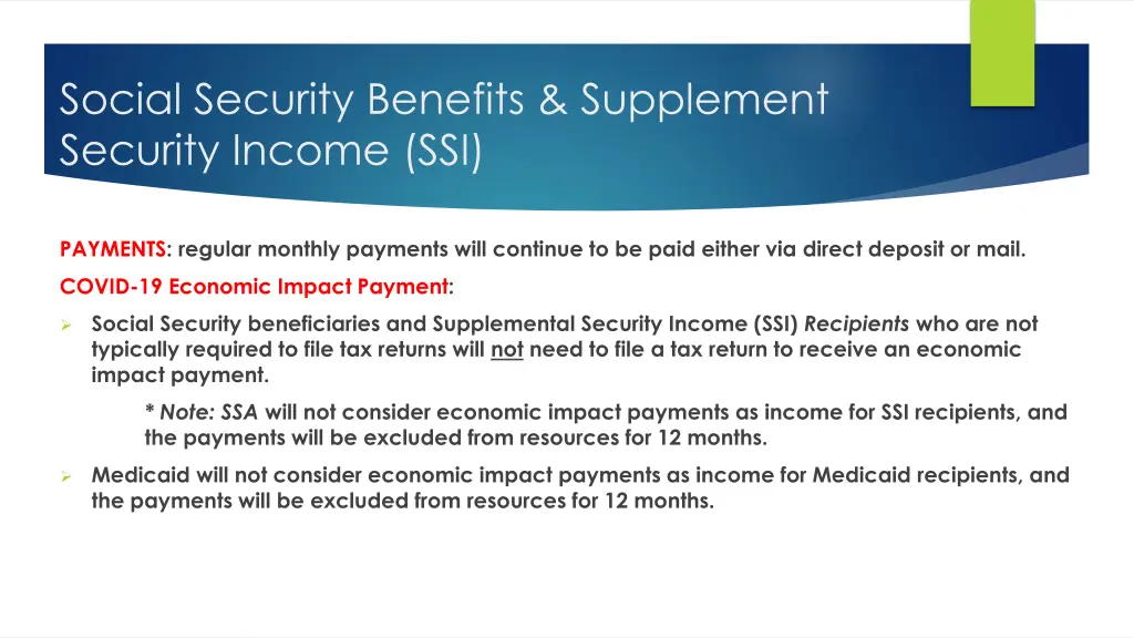 social security benefits supplement security