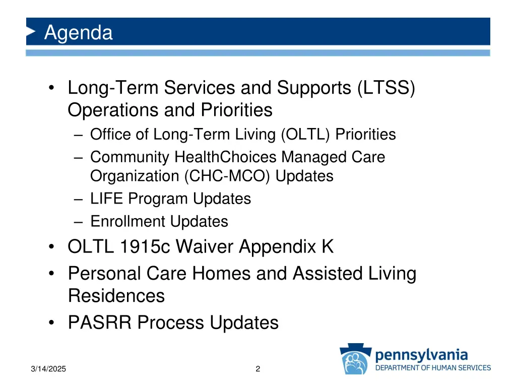 agenda