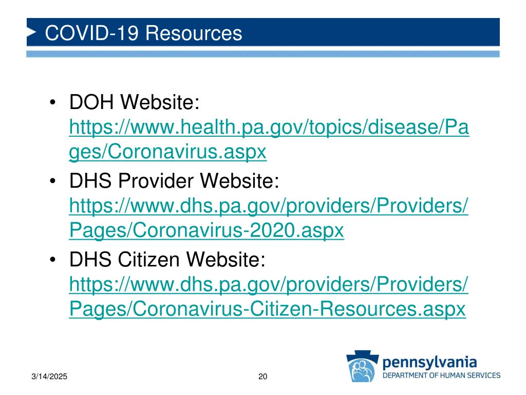 covid 19 resources