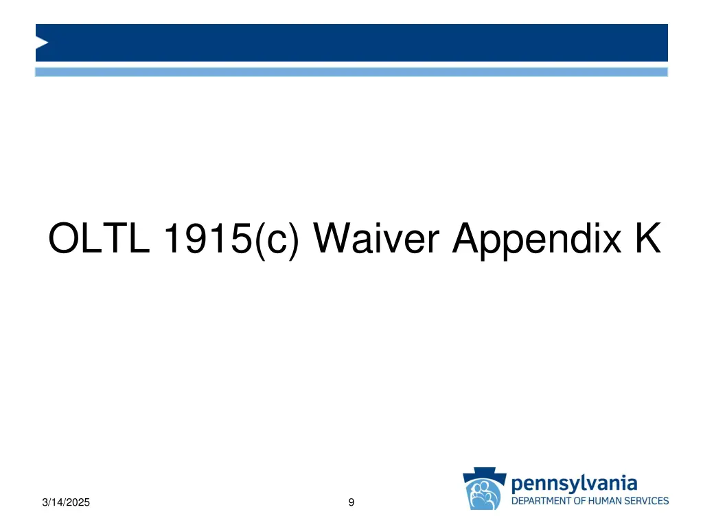 oltl 1915 c waiver appendix k