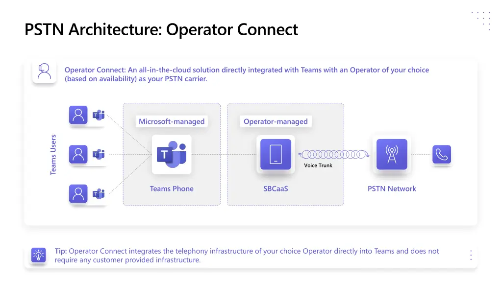 pstn architecture operator connect