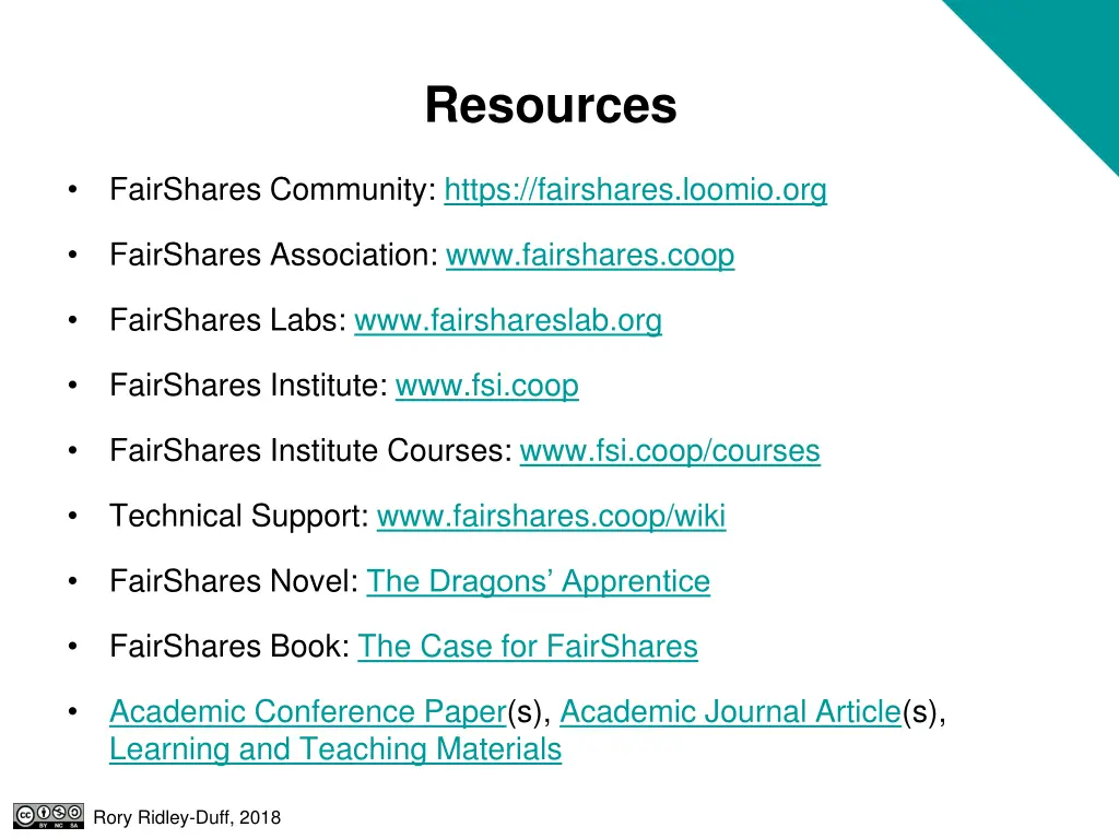 resources