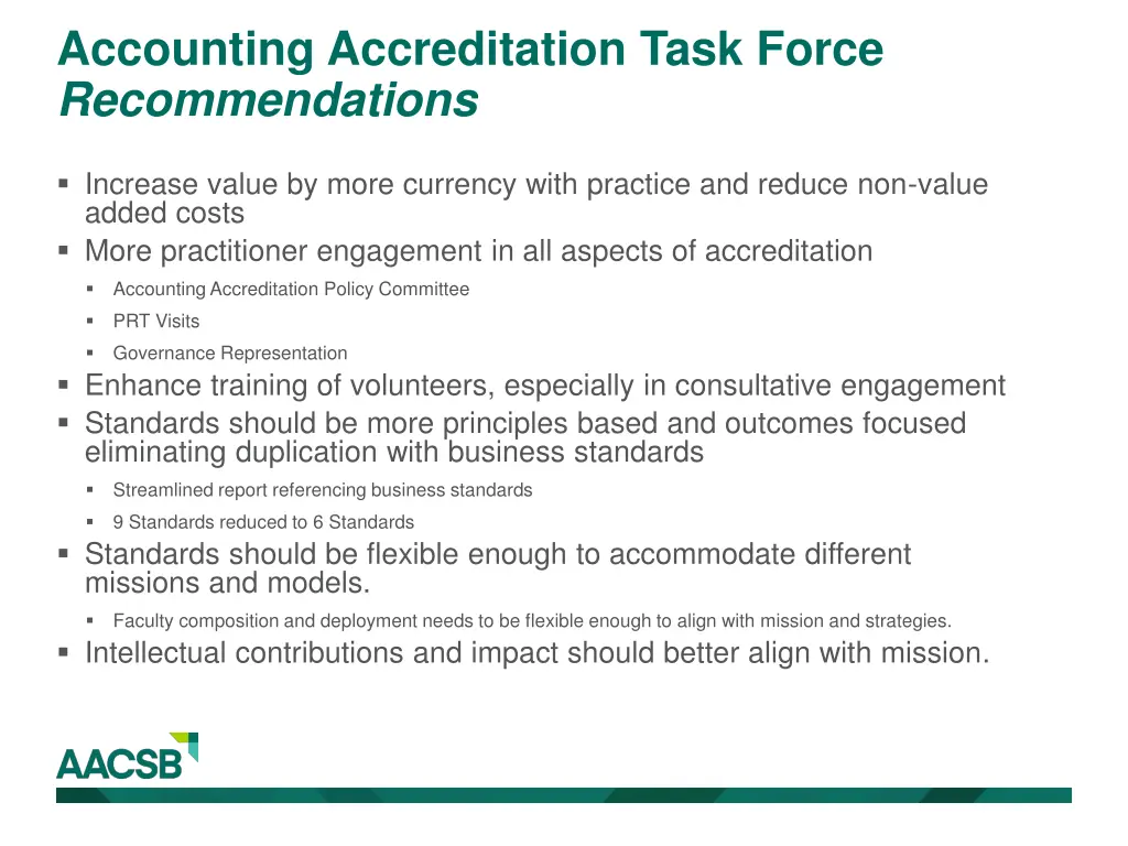 accounting accreditation task force 1