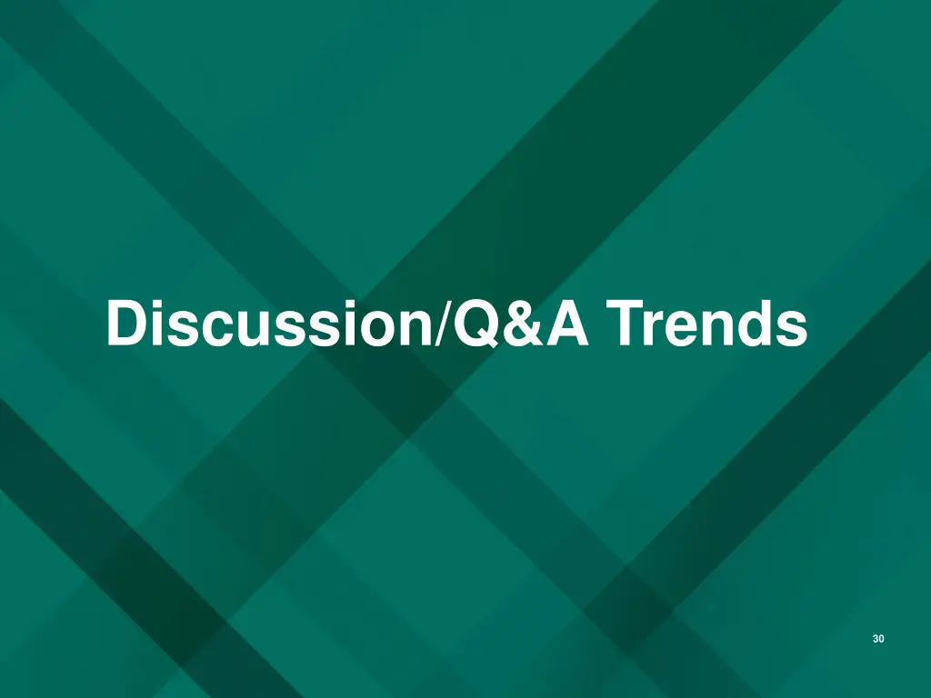 discussion q a trends