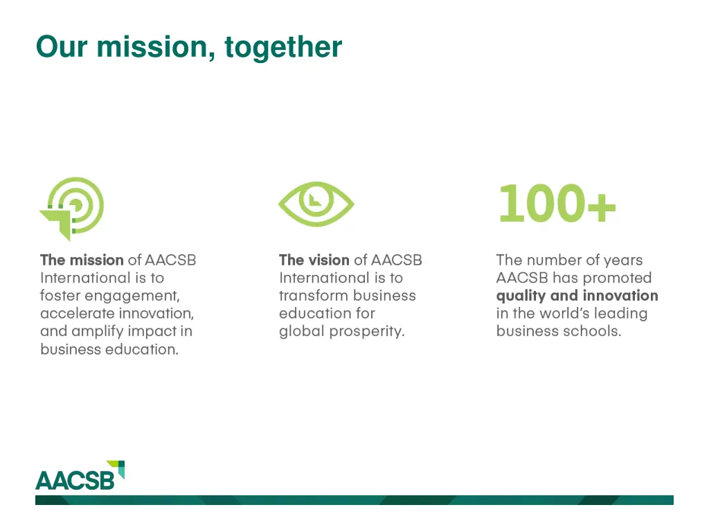 our mission together