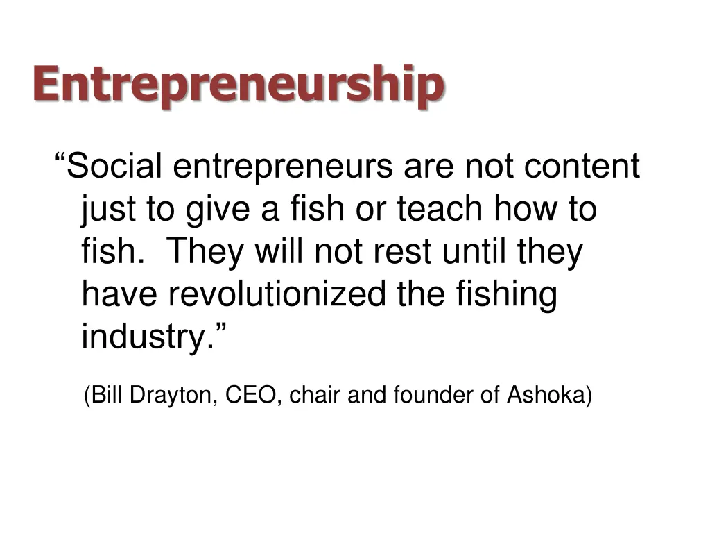 entrepreneurship