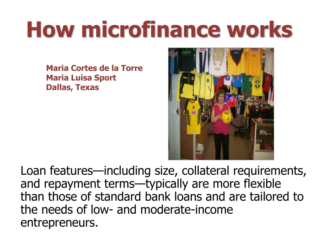 how microfinance works