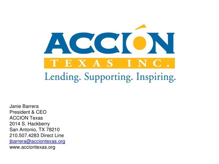 janie barrera president ceo accion texas 2014