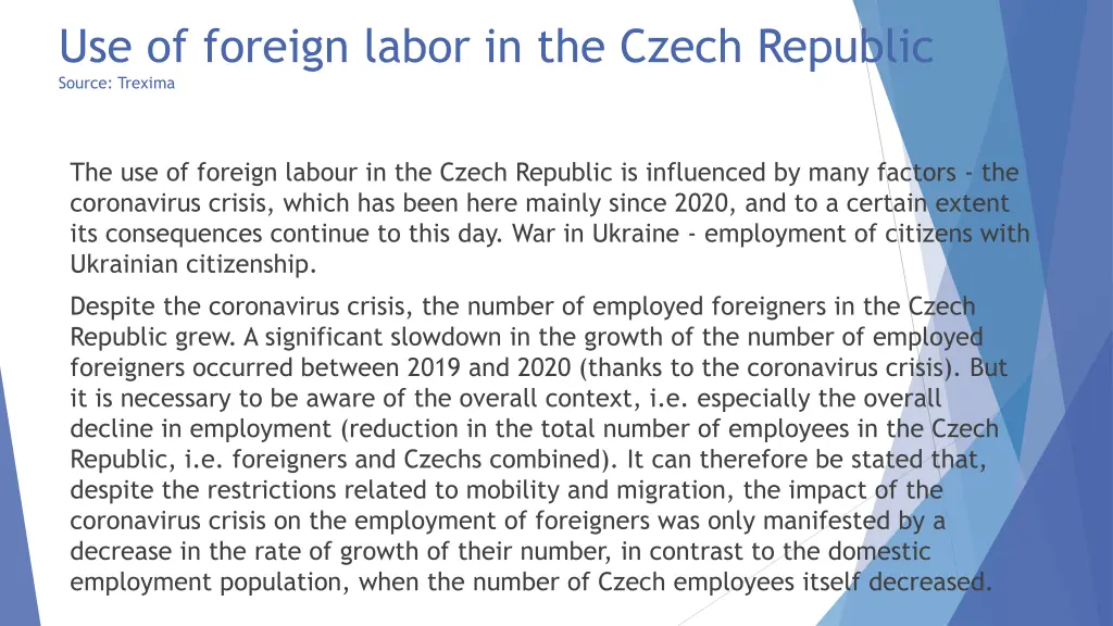 use of foreign labor in the czech republic source