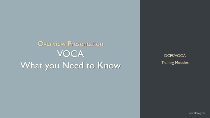 overview presentation voca what you need to know