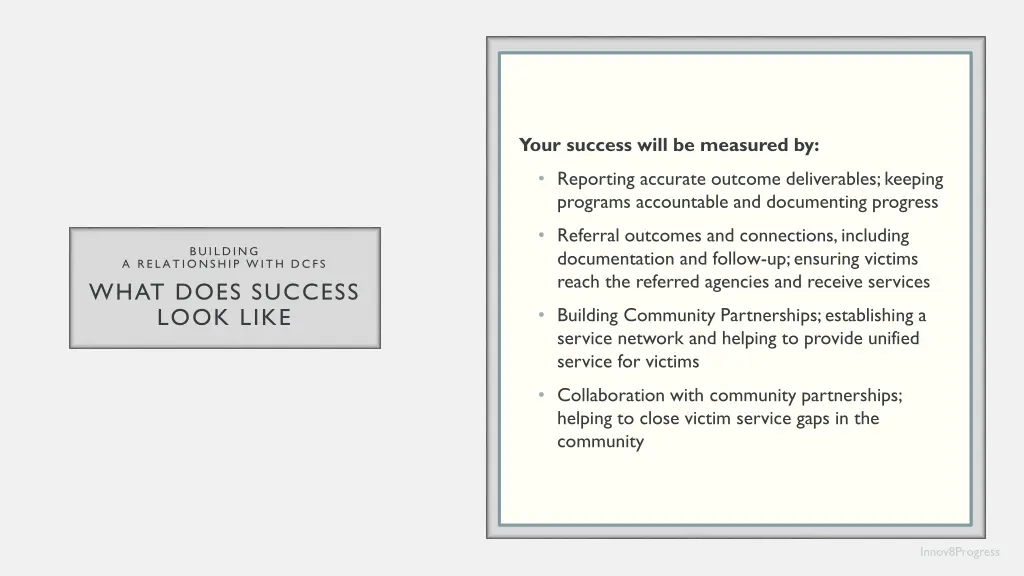 your success will be measured by