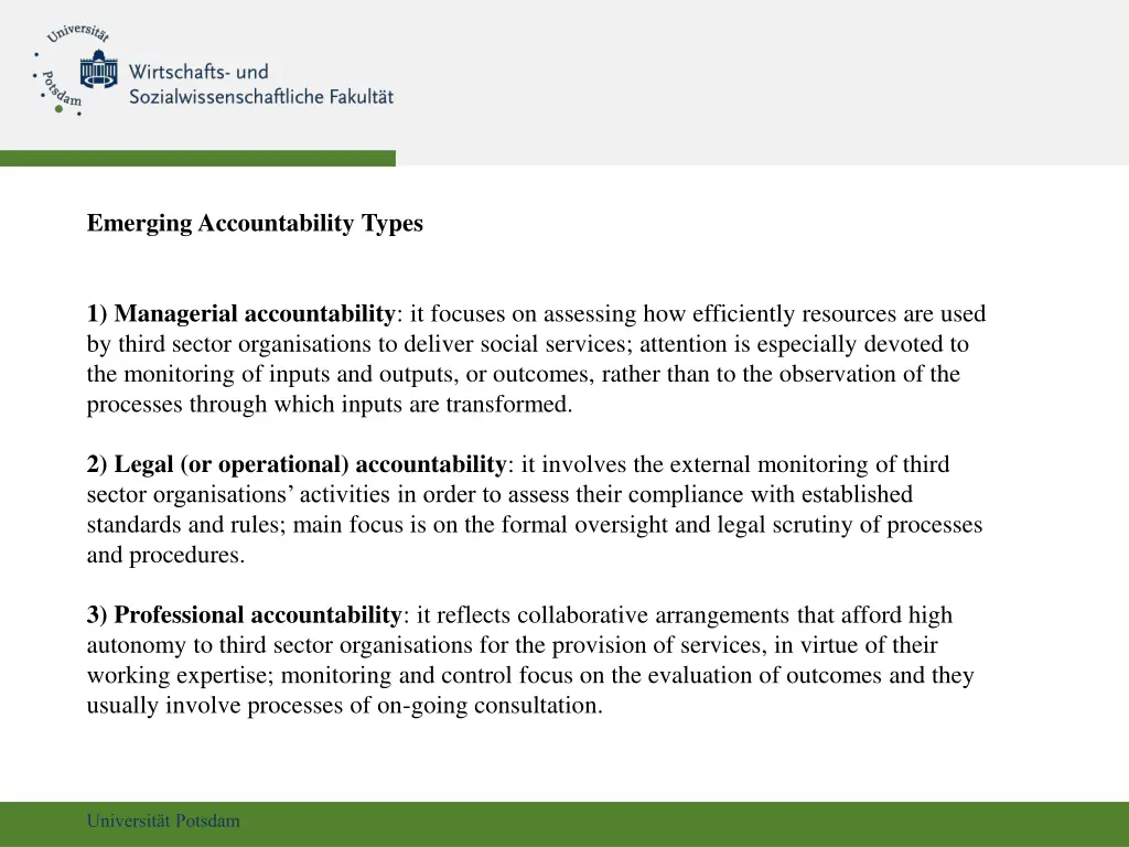 emerging accountability types