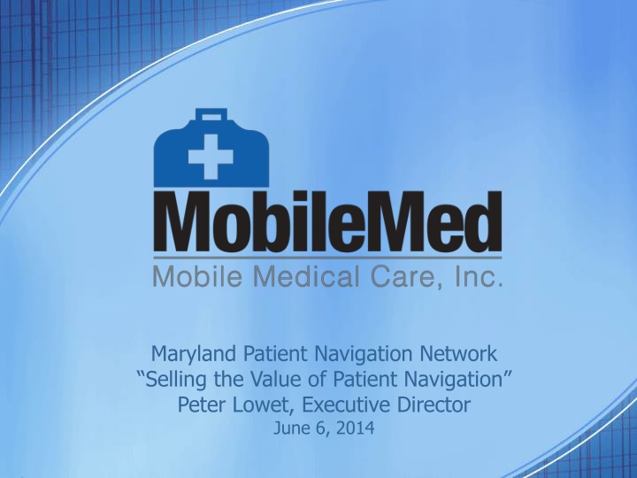 maryland patient navigation network selling