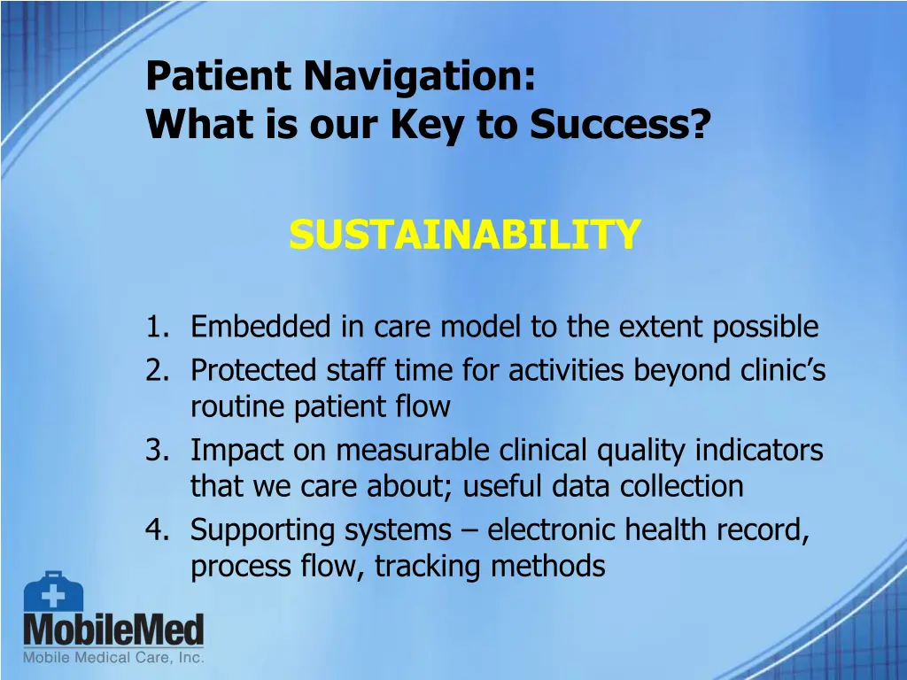 patient navigation what is our key to success 1