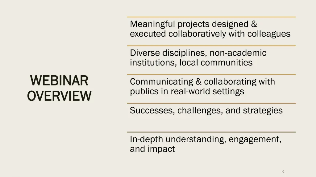 meaningful projects designed executed