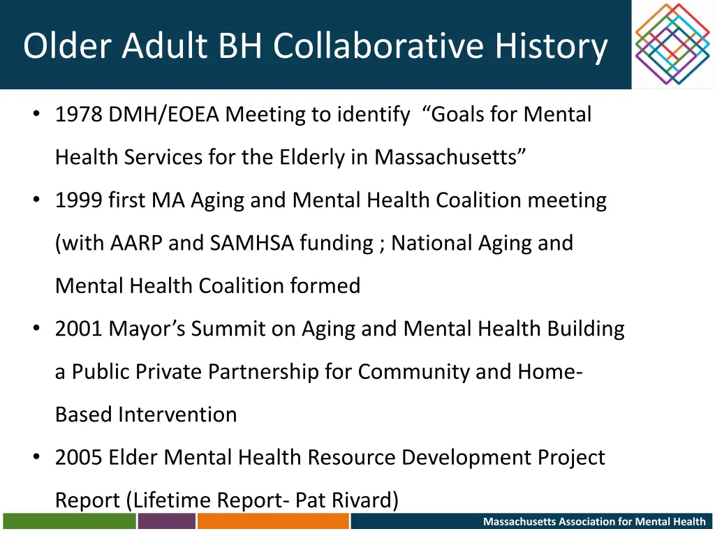 older adult bh collaborative history