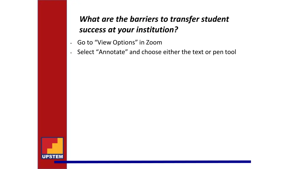 what are the barriers to transfer student success