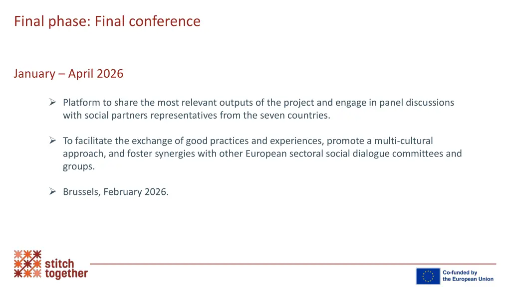 final phase final conference