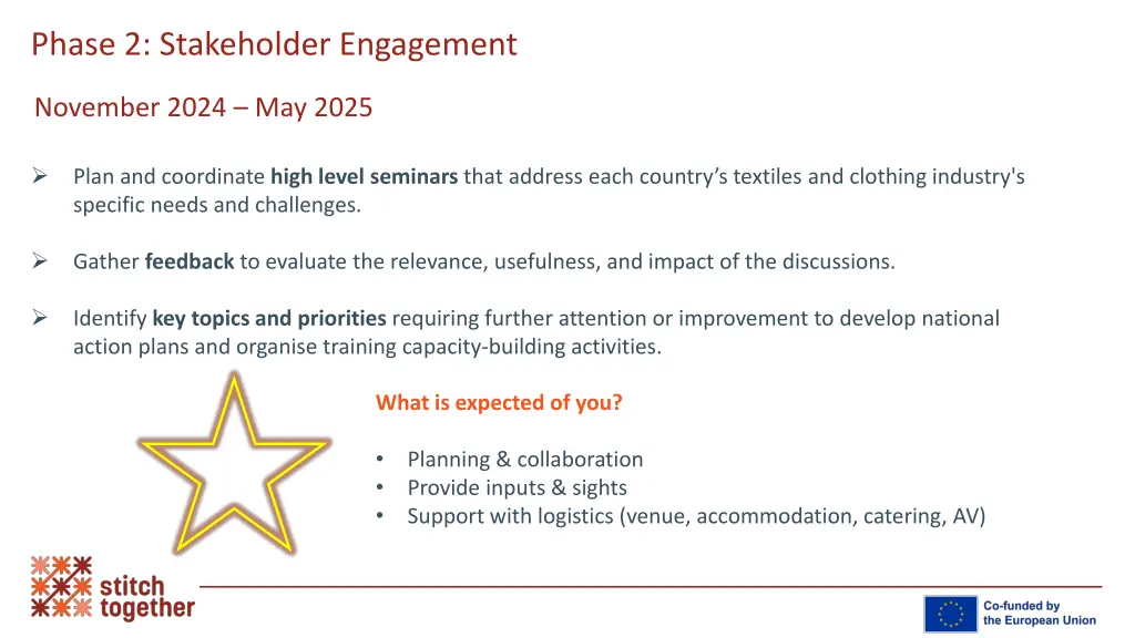 phase 2 stakeholder engagement