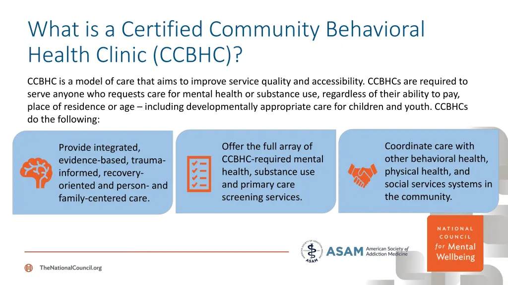 what is a certified community behavioral health
