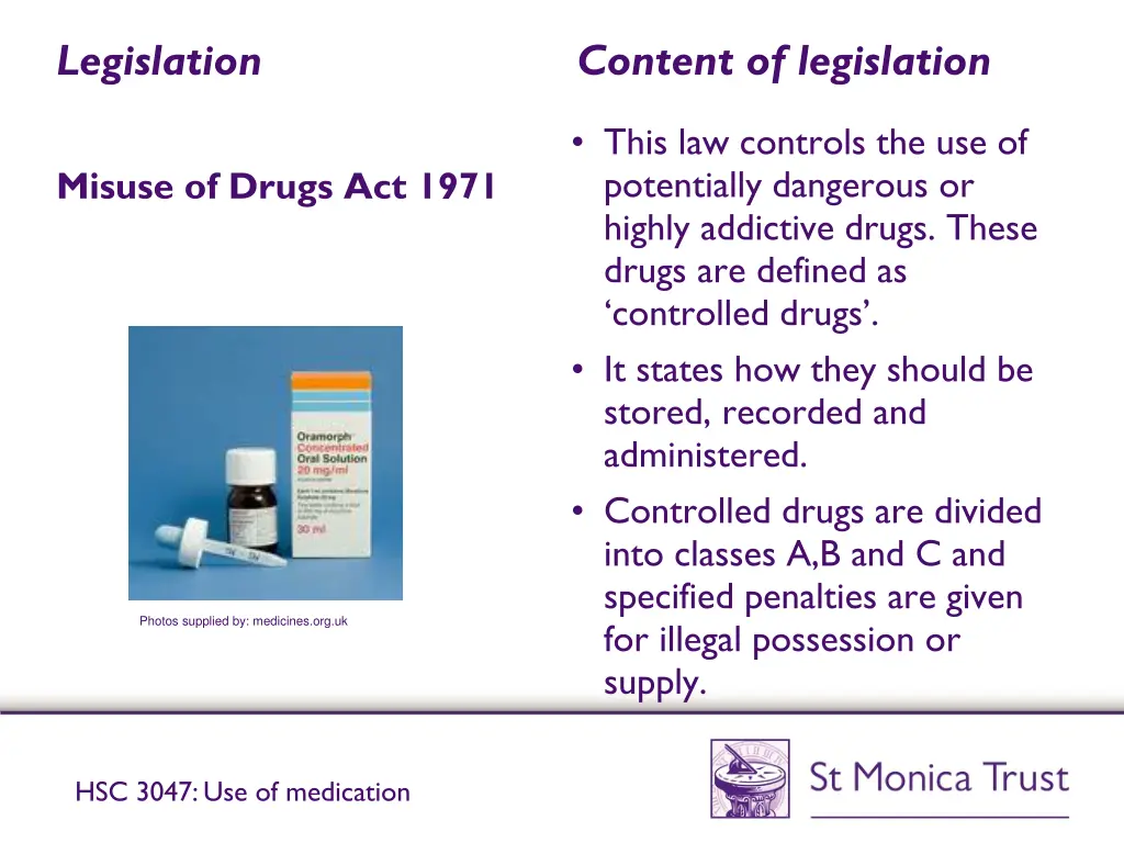 legislation content of legislation