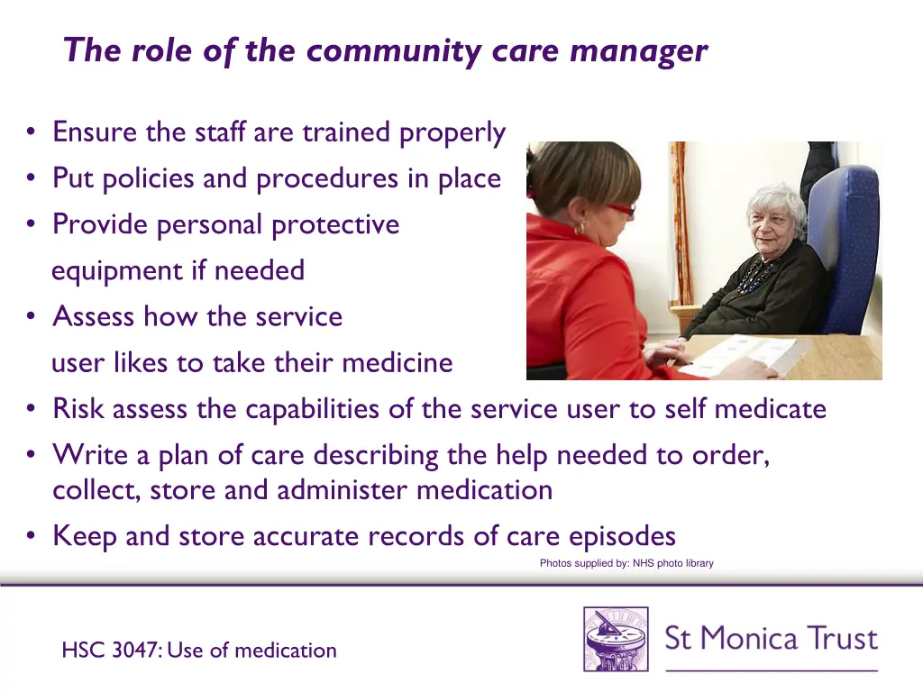 the role of the community care manager