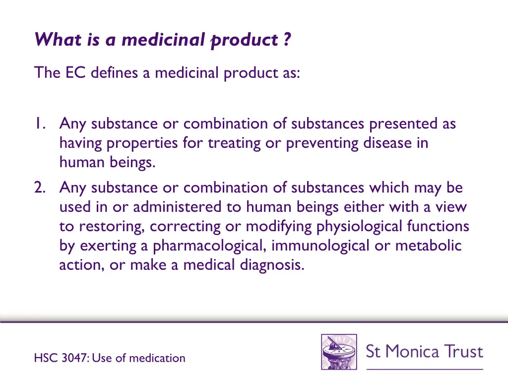 what is a medicinal product