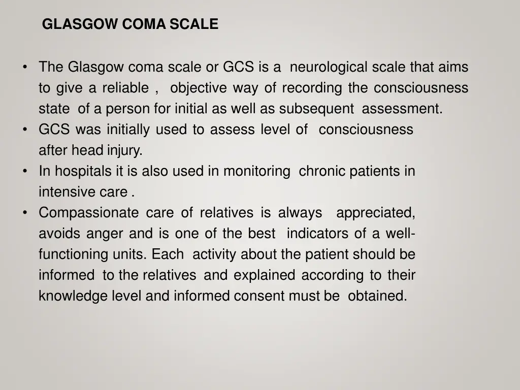 glasgow coma scale