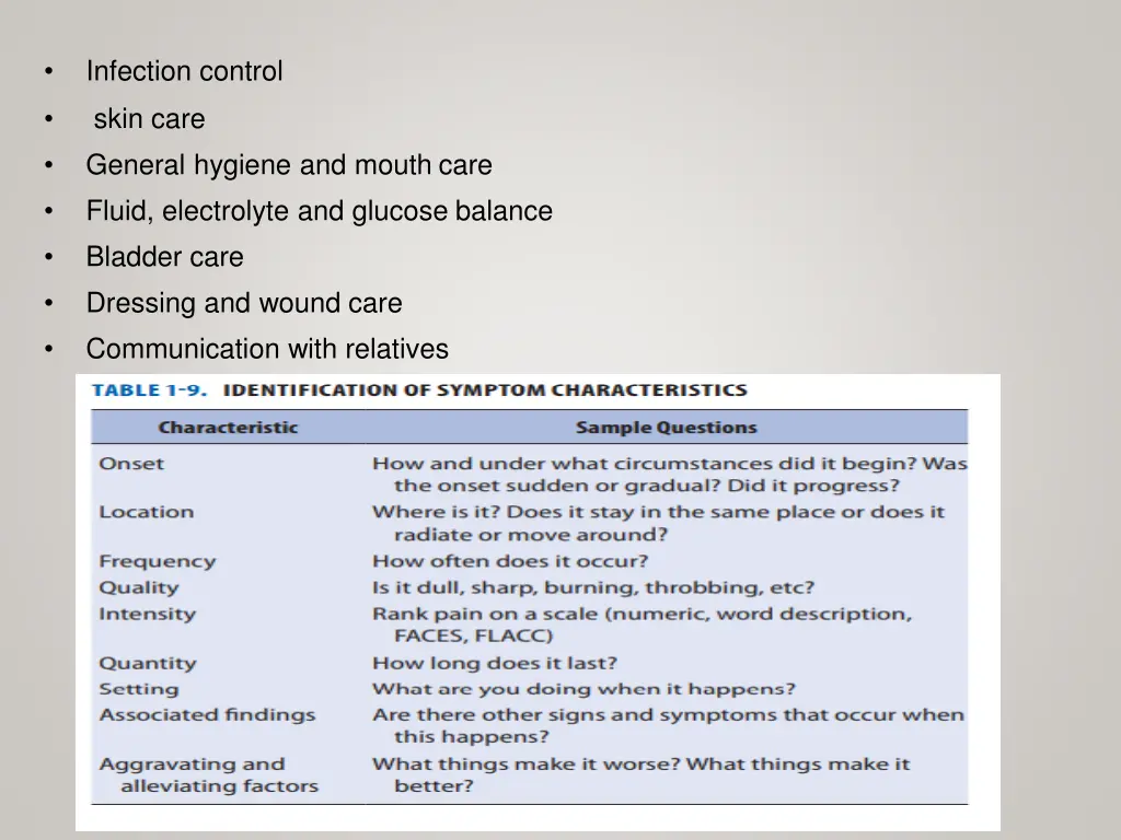 infection control