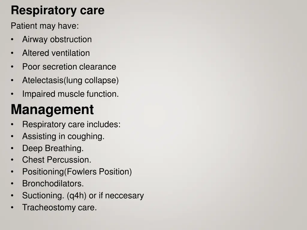 respiratory care patient may have airway